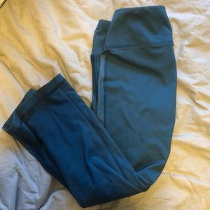 Teal cropped leggings